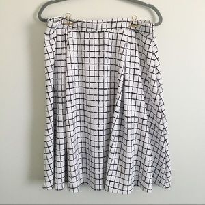 K+ Glam Windowpane Skirt